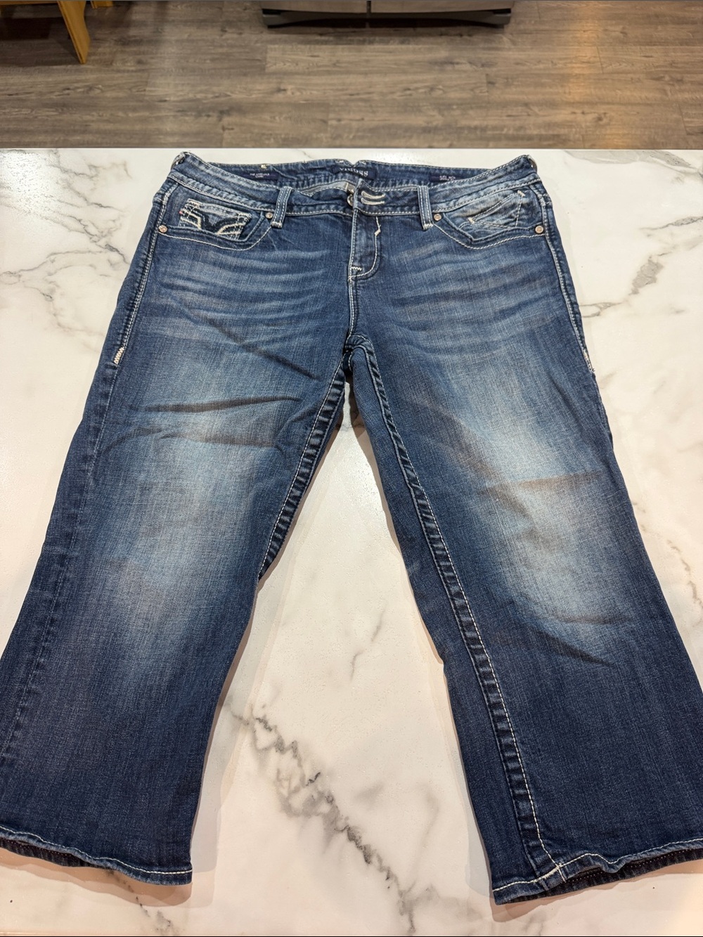 Vigoss Women's Dark Blue Flare Jeans